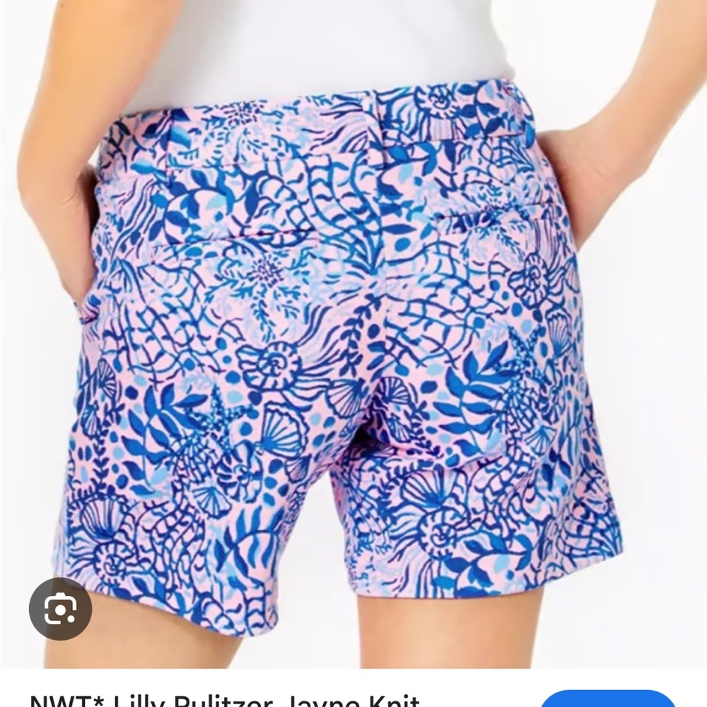 Lilly Pulitzer Pink and Blue Knit Shorts - Picture 2 of 2